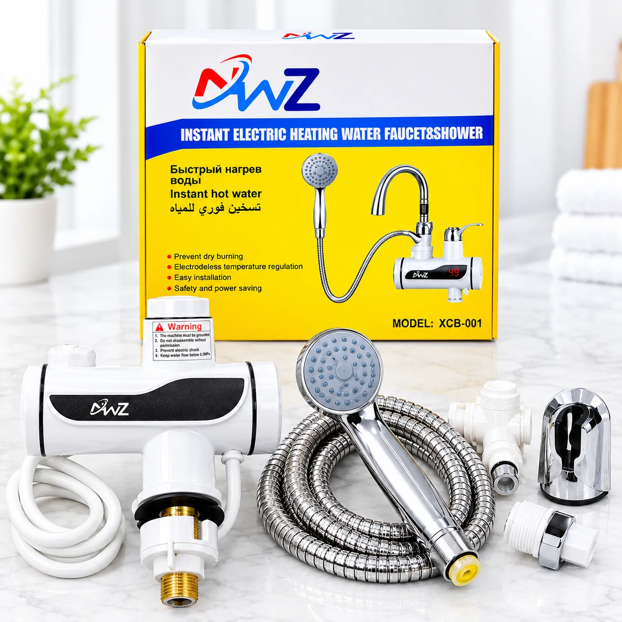 Instant Electric Heating Water Faucet & Shower (Model XCB-001)