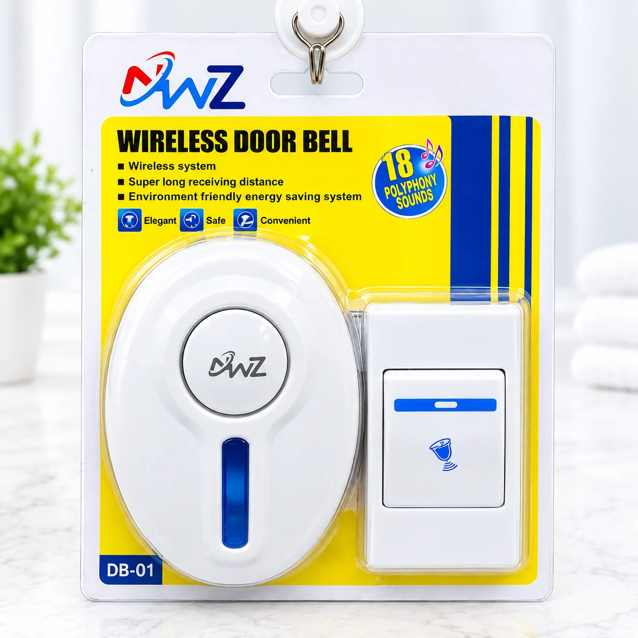 AWZ Wireless Door Bell (Oval Design)