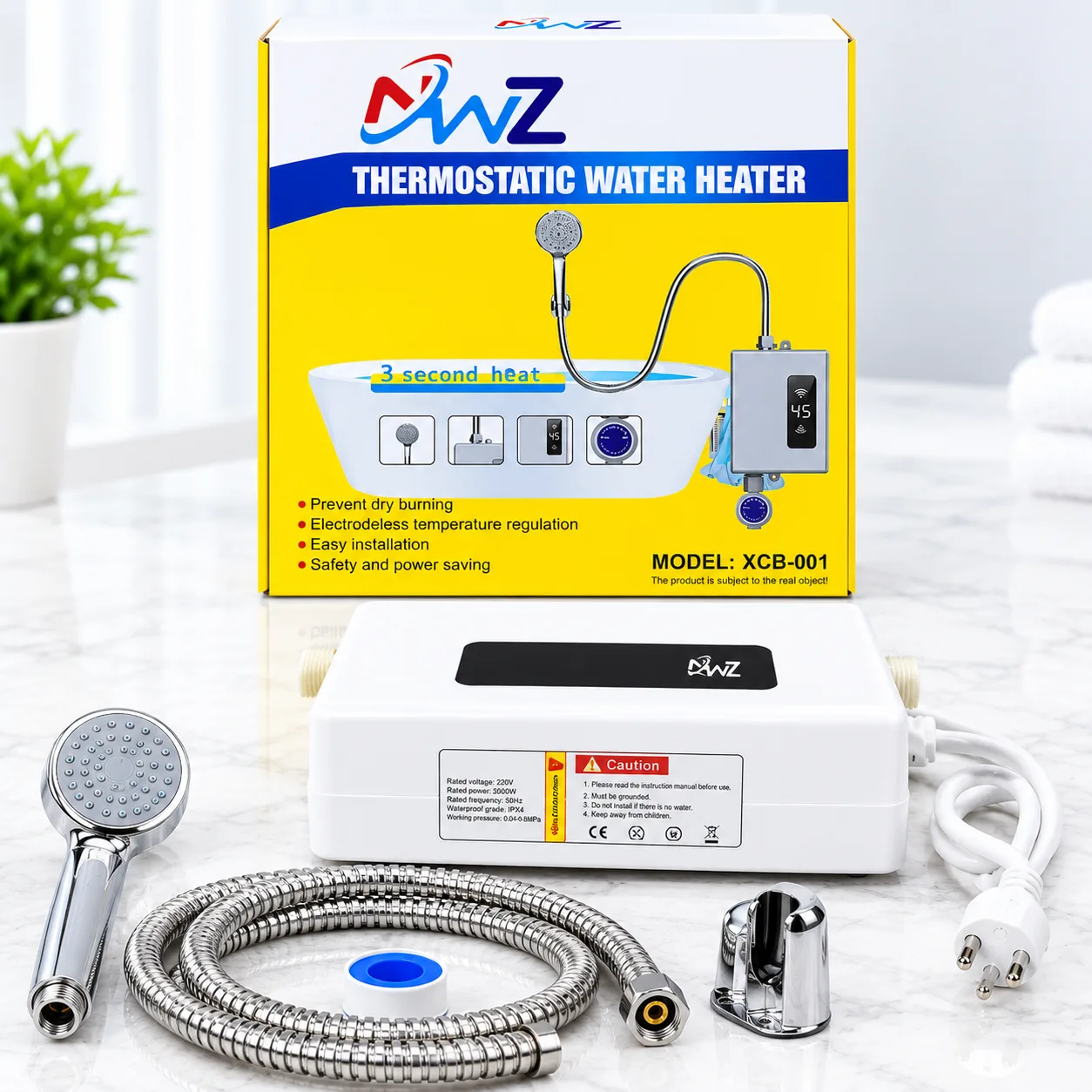 Thermostatic Water Heater XCB-001 + Shower